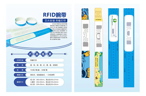 RFID Healthcare Waterproof PVC Bracelet Wristbands PVC Disposable Wristband Tag for Patient <b>access</b> - Product Image 2