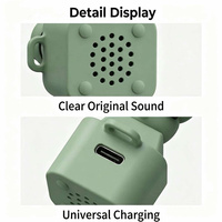 Custom Cartoon Frog Sound Keycap Keychain Lightweight Plastic LED Light up Fidget Toy Switch Button Press Stress Relief for Gift