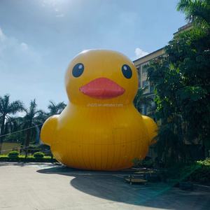 Bouée <span class=keywords><strong>gonflable</strong></span> commerciale de 14 m (46 pi) en forme de canard jaune avec logo animal personnalisé pour publicité - Product Image 5