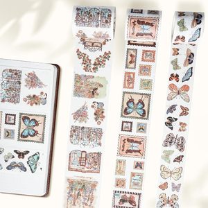 Washi Tape <b>Sticker</b> Set 3 Rolls Decorative Butterfly & Wing Washi <b>Sticker</b> Tape, Vintage Adhesive Tape for Journaling, DIY <b>Crafts</b> - Product Image 2