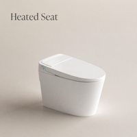 WC intelligent en céramique moderne certifié CE avec télécommande, désodorisation automatique, fixation au sol, drainage en P ou en S