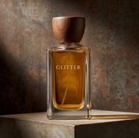 Flacons de parfum en verre transparent de luxe vides 30ml/50ml/75ml avec gravure de logo personnalisée et options d'emballage/boîte