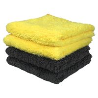 Serviette de séchage pour voiture en microfibre de polyester polaire corail avec logo personnalisé OEM, étiquette privée, chiffon de lavage auto, plusieurs options de densité GSM