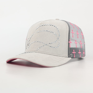 Casquettes brodées TCAP Chine, casquette personnalisée, 5 panneaux, sergé de coton, snapback - Product Image 1
