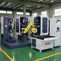 Machine de rectification et de polissage automatique de haute précision pour moteurs et roulements, destinée aux moyeux de roues en alliage d'aluminium à surfaces complexes