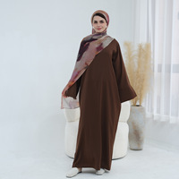 Nouvelle Abaya Nida 2026 avec Hijab à Imprimé Numérique, Prête à l'Expédition, Ensemble Deux Pièces Modeste Grande Taille pour Ramadan, Aïd, Dubaï