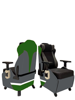 Chaise de jeu professionnelle en cuir PU personnalisée, design ergonomique, inclinable, soutien lombaire réglable pour les professionnels