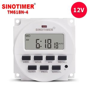 Minuteur intelligent 12/24 heures TM618N-4 Mini 12V DC, programmable, avec fonction de compte à rebours, pour montage sur panneau - Product Image 1