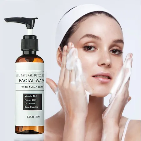 OEM ODM Skin Care Private Label Effective Glycolic Best Whitening Facial Cleanser Daily Face Wash