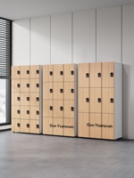 Casier de vestiaire commercial en bois à porte simple verrouillable pour employés, écoles, dortoirs, salles de bain – Design moderne, trois options de verrouillage