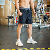 Shorts de sport pour hommes personnalisés à séchage rapide, double couche, avec cordon de serrage à la taille, 2-en-1, respirants, pour la course et les loisirs
