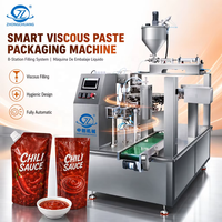 Équipement d'ensachage automatique pour sauces piquantes visqueuses, mécanisme de conditionnement en sachets verticaux à 8 stations, machine d'emballage liquide