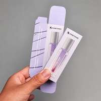 Boîte d'emballage cosmétique pliable écologique à marque privée pour gloss, mascara et palette, impression personnalisée haut de gamme