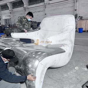 J273 Sculpture en acier inoxydable Décoration d'intérieur Décoration intérieure Grande taille Grand jardin extérieur Décoratif Métal Artisanat - Product Image 5