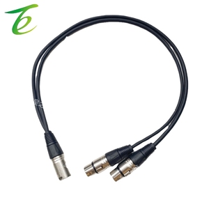 1 cannone madre a due cannoni maschio 1 minuto 2 maschio a femmina XLR cannone audio linea di bilanciamento collegamento per chitarra microfono - Product Image 5