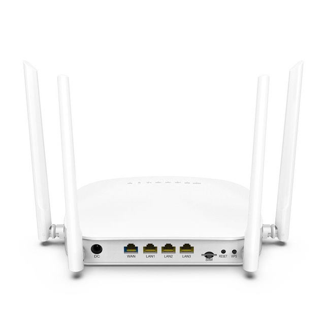 Unlocked 4g Lte Router with Sim Card Slot Unlocked 300mbps 4 High Gain Antennas Home Office RJ45 LAN WAN Port 4G CPE Router
