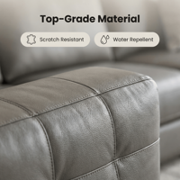 Canapé sectionnel en tissu durable de style nordique, trois places, dossier à coussins, pieds en acier inoxydable, rembourrage en éponge, écologique, pour hôtel et salon