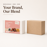 Sachets de thé blanc cru vieilli MWTEA, Reishi et datte rouge, 2,5g x 30, boîte de vente au détail, fournisseur en gros OEM ODM marque privée