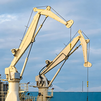 Grue marine hydraulique à flèche articulée de 5 à 20 tonnes, grue de navire à flèche pliante pour la manutention de marchandises et les opérations offshore