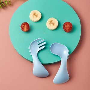 Vaisselle légère et non toxique pour bébé, ensemble <span class=keywords><strong>de</strong></span> fourchettes et cuillères d'alimentation, vaisselle <span class=keywords><strong>de</strong></span> dessin animé pour enfants - Product Image 6