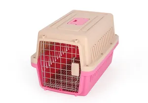 Hot Sale Dog Transport Box Airline Approved Pet Cat Carrier Bag Plastic House Pet Cages