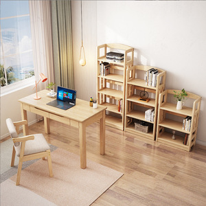 Nordic Solid Wood Computer <b>Desk</b> White With Drawer Study <b>Desk</b> For Home Office <b>Small</b> Apartment Laptop <b>Desk</b> - Product Image 2