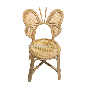 Silla Infantil de Ratán Hecha a Mano Estilo Boho para Decoración de Fiestas de Cumpleaños, Muebles Infantiles de Mimbre Natural Hechos a Mano para Eventos - Product Image 6