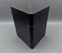 Garantie de qualité personnalisé 4 vue A5 taille noir LED rétro-éclairé Menu couverture de livre pour Restaurant discothèque