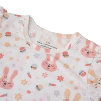 Nouveautés Mode de haute qualité Offre Spéciale douane d'usine Robes confortables pour bébés filles en bambou et spandex à manches courtes