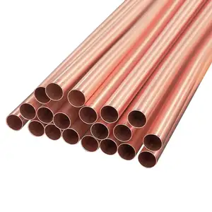 Wholesale Factory Price Metal Outer Diameter 1/2 "3/4" Copper Round Tube Copper Tube Copper Tube For Air Conditioning