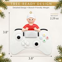Ornement de Noël pour Gamer 2027, Cadeau personnalisé pour manette de jeu vidéo