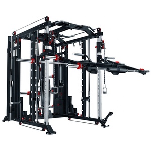 Rack à poulies multifonctionnel commercial, équipement d'entraînement à poids libre, grand rack à squats, cage volante, multigym, machine Smith, salle de sport - Product Image 5