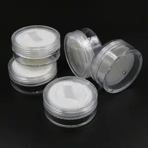 20G Transparante Losse Poederdoos Met Poederdons Verpakkingscontainer Plastic Pot Voor Cosmetica