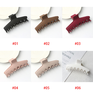 กิ๊บหนีบ<span class=keywords><strong>ผม</strong></span>ซิลิโคนแบบฝรั่งเศส รุ่นหรูหรา เรียบง่าย สีพื้น คุณภาพสูง ดีไซน์สวยเก๋ - Product Image 5