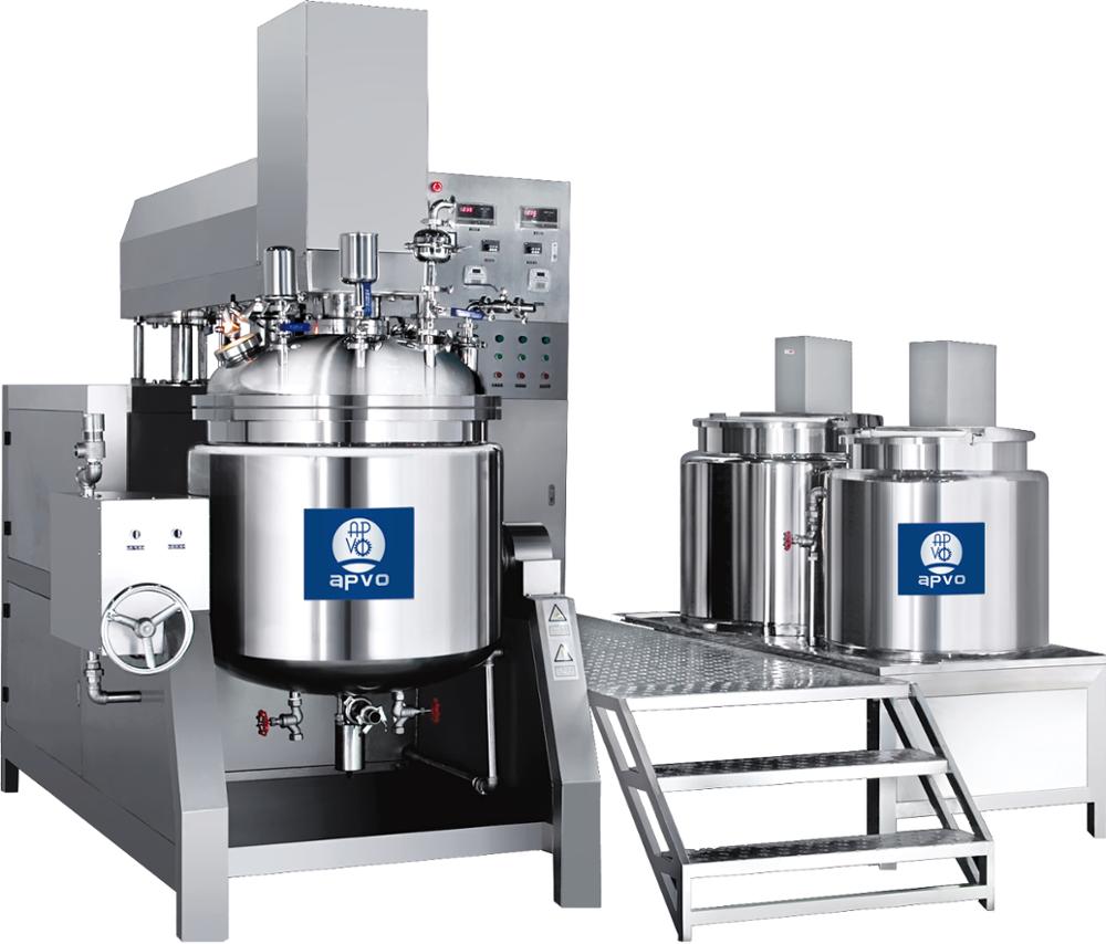 APVO small Lab vacuum homogenizer machine high viscosity cream vacuum emulsifying mixer tank