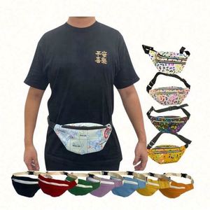 Sac banane personnalisable en polyester avec motif brodé – Cadeaux d'affaires pour le voyage, le sport, la course à pied – Fermeture éclair - Product Image 1