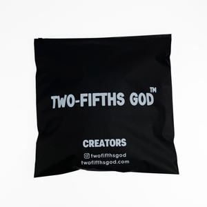 Premium Matte Black Zipper <b>Bags</b> - Custom White Printed Poly <b>Bags</b> for Branded Apparel Packaging - Product Image 6