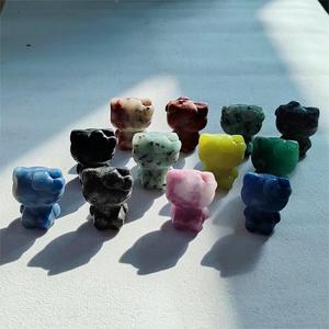 קריסטל סיטונאי שלום קיטי קריסטל גילוף הלו הלו קיטי דמויות מיני מתנה לחג המולד - Product Image 6