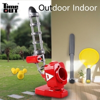 Machine de lancer automatique 2-en-1 pour enfants (tennis et baseball), rétractable, équipement sportif pour la maternelle