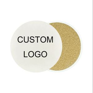 Screen Printed Custom Logo High Quality <b>Ceramic</b> <b>Coasters</b> Round MDF with Cork Back Drink Holder with Gift Set for Promotions - Product Image 1