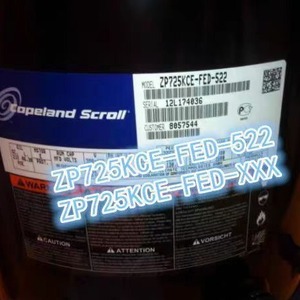 คอมเพรสเซอร์แบบสกรอลล์ HYZL รุ่น ZP725KCE-FED-522 ใช้สารทำความเย็น R410A กำลัง 60 แรงม้า สำหรับอุปกรณ์ทำความเย็น - Product Image 1