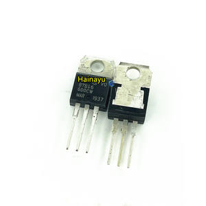 Hainayu BTB16-600CWRG TO220 langsung dimasukkan ke dalam 16A 600V Triac Thyristor BTB16-600CW Chip IC komponen elektronik - Product Image 1
