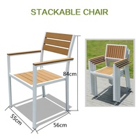 Meubles de salle à manger d'extérieur au design Offre Spéciale moderne café Restaurant Tables à ossature bois en aluminium chaises pour hôtel cour jardin
