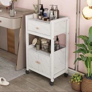 Meubles de salon de dernière génération, chariot de salon doré, chariot de beauté amovible, chariot de rangement pour le maquillage - Product Image 3