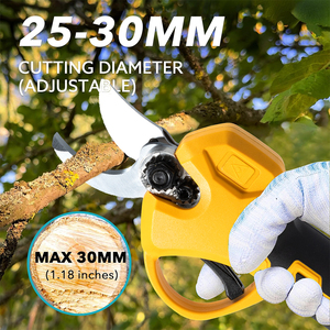 Sécateur de jardin sans fil professionnel 500W 21V à batterie lithium-ion, cisailles de taille à l'étrier, capacité de coupe 25-30mm MVM - Product Image 3