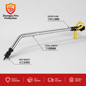 Buse d'incendie coudée avec poignée pistolet, outil <span class=keywords><strong>de</strong></span> lutte contre les incendies pour cheminées, conduites <span class=keywords><strong>de</strong></span> fumée, égouts et véhicules - Product Image 3
