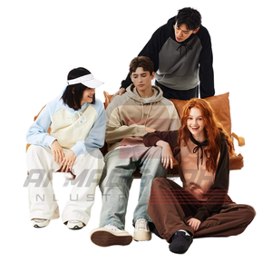 Customized Winter 100% Cotton Hoodie Screen Print Vintage Stone Wash No String Street Wear 480/500 GSM Distressed Wash - Product Image 1