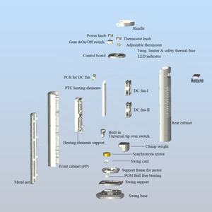<span class=keywords><strong>Termostato</strong></span> ajustable mecánico convector de bajo costo operativo de alta eficiencia 230V 2400W Calentador rápido de ventilador de espacio de cerámica - Product Image 2