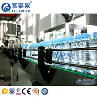 Machine de lavage, remplissage et bouchage de bouteilles d'eau purifiée entièrement automatique 3 en 1 pour petites bouteilles