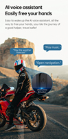 Casque audio sans fil avec caméra intégrée pour casques de cyclisme, de ski et d'escalade, système de communication audio